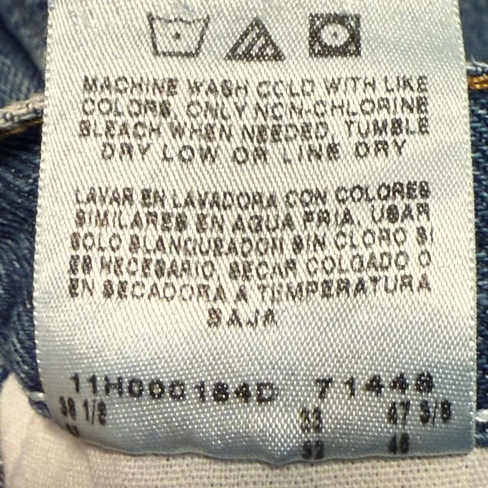 Wrangler 5 Star Premium Denim Regular Fit Blue Jeans Size 36 X 32 (measures 31”)